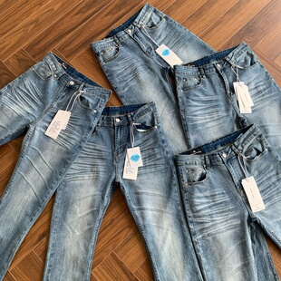 cleanfit日常通勤牛仔裤 2.0超高弹浅蓝修身 美式 男 现货当天发
