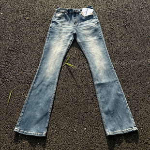 牛仔裤 dc三批自主水洗竹节蓝牛高弹显瘦修身 美式 男潮 现货秒发