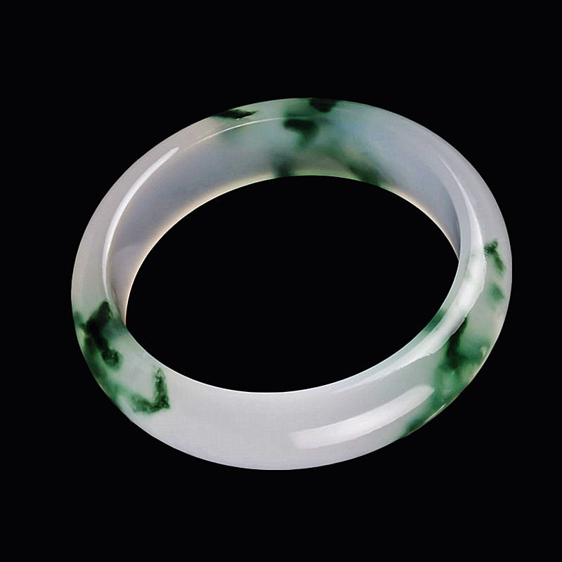 青峰玉业欣玉阁 冰种飘花手镯新坑翡翠玉镯翠绿飘花手镯扁圆形手,珠宝/钻石/翡翠,手饰,淘宝优惠券,粉丝福利购,淘宝优惠卷