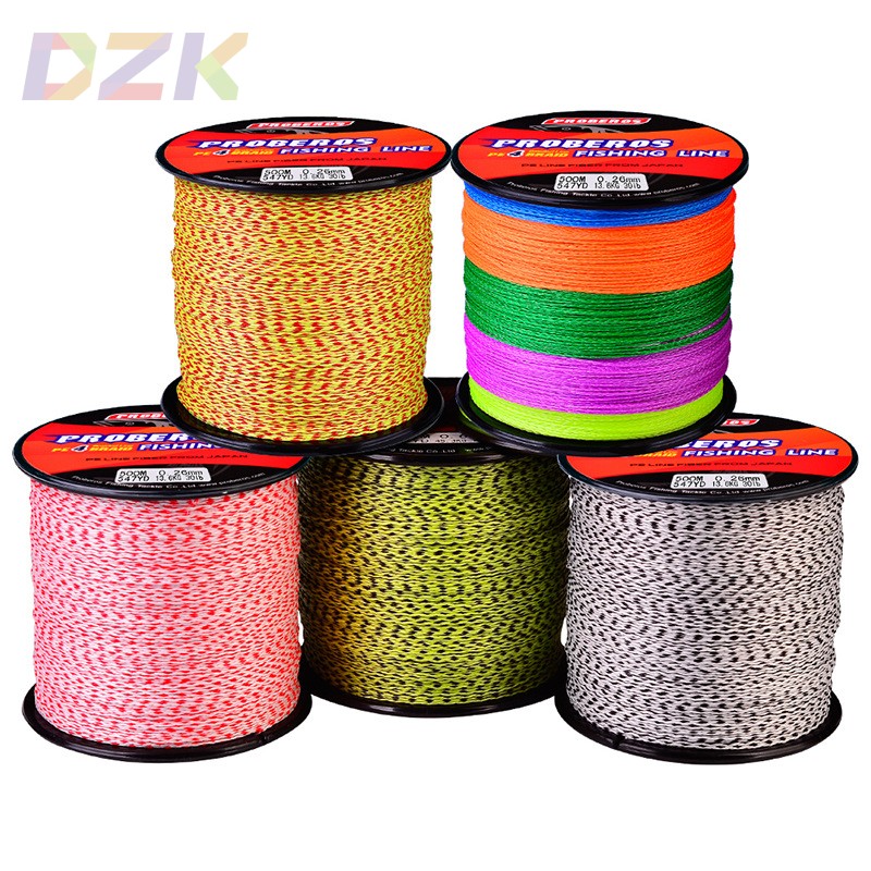 4编500米鱼线PE编织大力马五彩渔线矶钓海钓五彩线c6