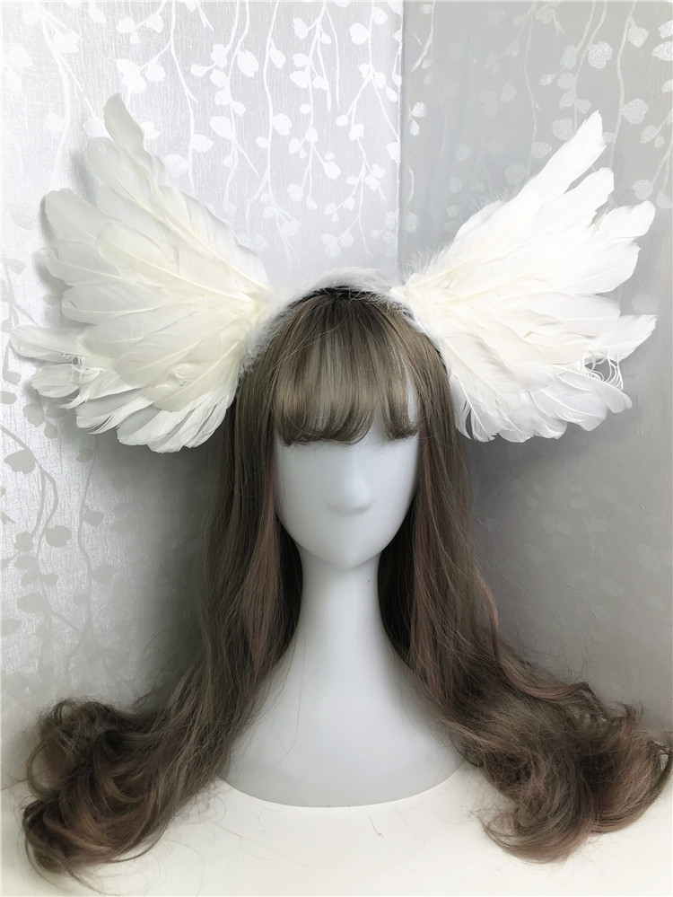 cos天使翅膀黑暗恶魔骑士羽毛