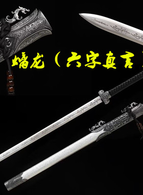 龙泉直播同款螭龙六字真言唐剑汉剑手工一体高锰钢唐横刀剑未开刃