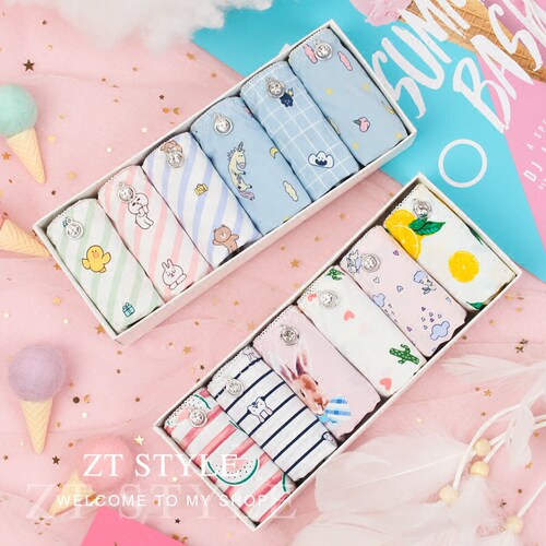 混搭少女冰丝低腰内裤