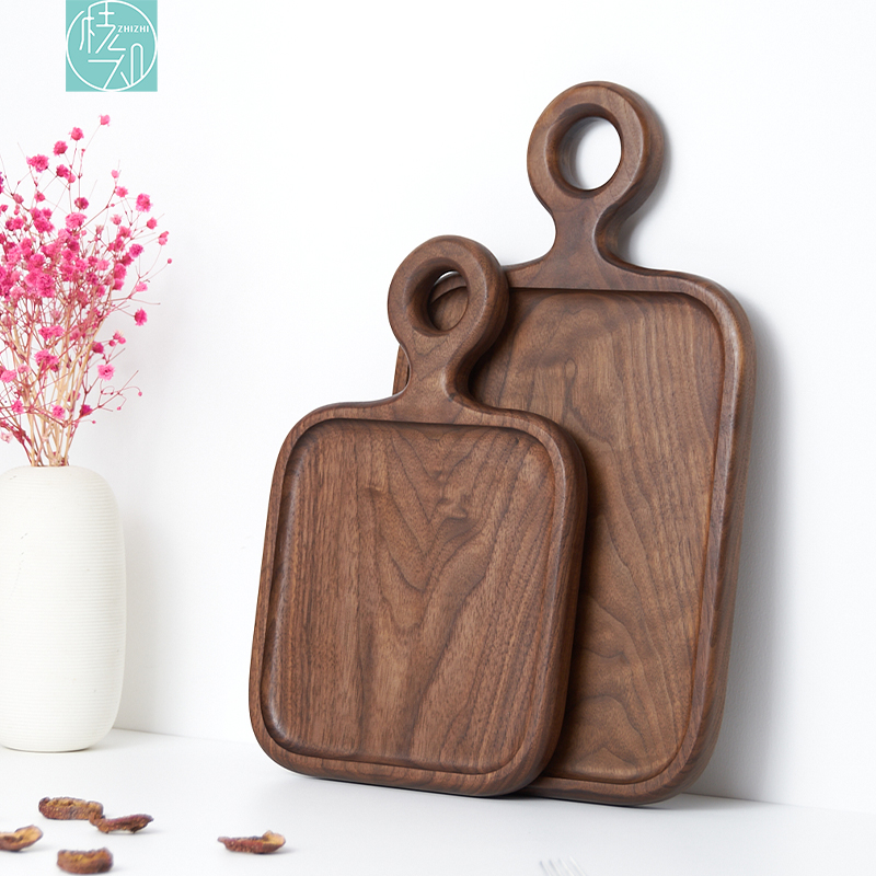 整木砧板北美黑胡桃甜甜圈圆手柄