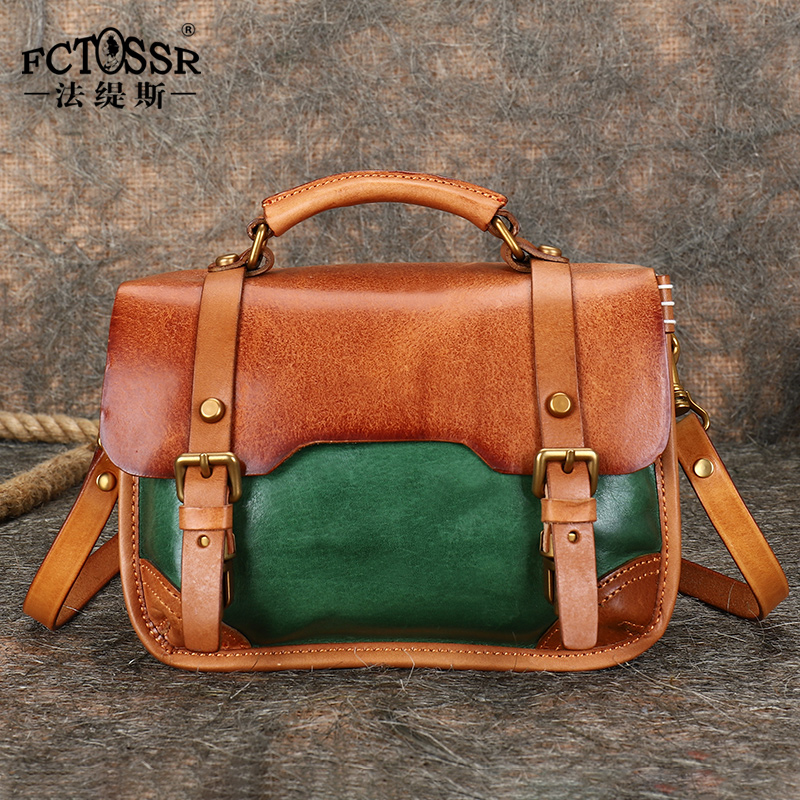 法缇斯新款女士真皮欧美斜挎包包