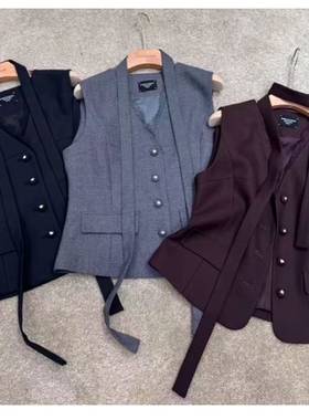 【MAIZLI】莱赛尔澳毛设计款西装马甲外套CH435A9803