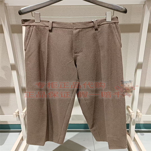 速发 CR0QUIS/速写正品2025冬9PAE10600休闲裤子商场同款直筒宽松