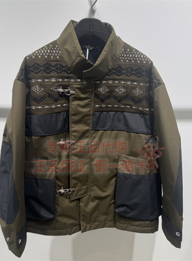 速发 CR0QUIS/速写男装专柜正品2025秋季9P9C12220拼接羽绒服2295