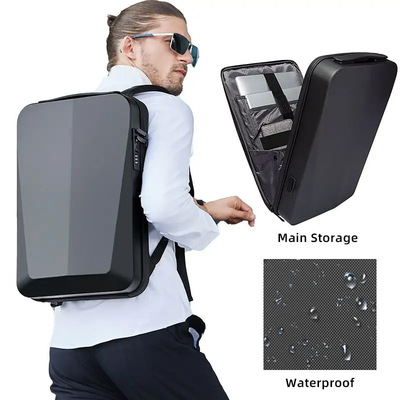 BANGE班歌BG22201男士双肩包硬壳休闲电脑背包潮流炫酷电竞背包女