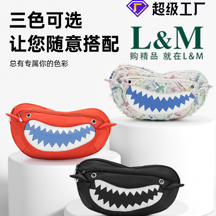 跨境户外运动腰包潮胸前收纳包多功能大容量单肩斜挎包