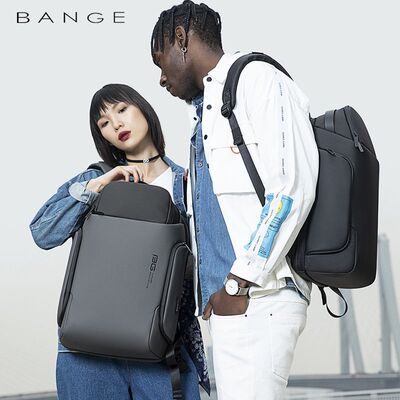 BANGE新款商务通勤背包大容量双肩包男士防水旅行电脑包 backpack
