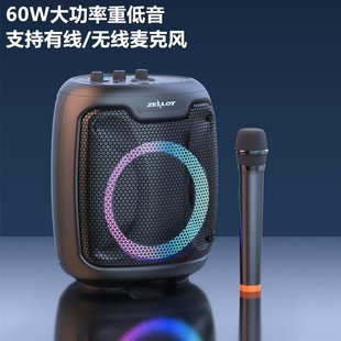 狂热者P8 蓝牙音箱大功率K歌户外带麦克风广场舞家庭影音乐器音响