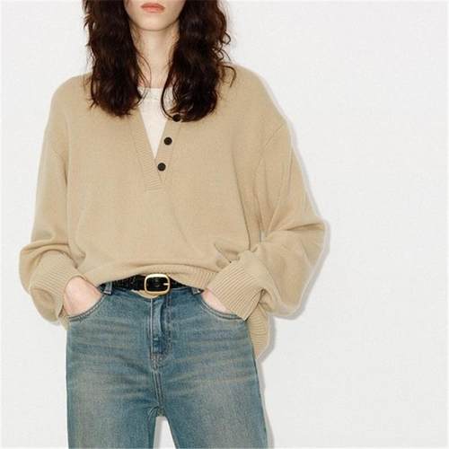 毛衣2025冬新品绵羊毛山羊毛假两件亨利领针织衫MBD4SWT050