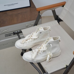 珠珠链条休闲鞋 女轻便百搭高帮帆布鞋 A11970C 1970S 匡威正品