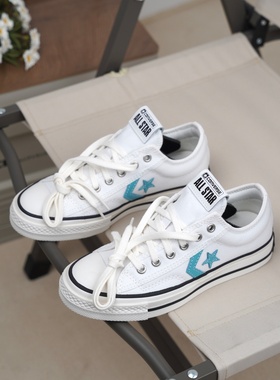 匡威正品Star Player76舒适简约复古低帮板鞋男女同款白蓝A09857C