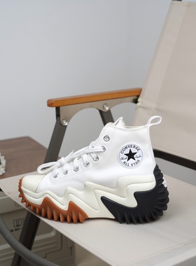 匡威正品 RunStar Motion未来电波高帮休闲厚底增高帆布鞋171546C