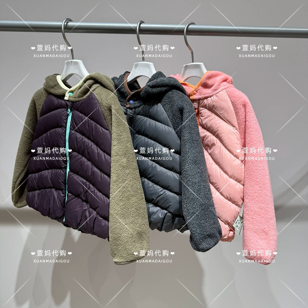 YQ9C10730小江南商场童装2026秋冬新品男女婴童短款拼接羽绒服