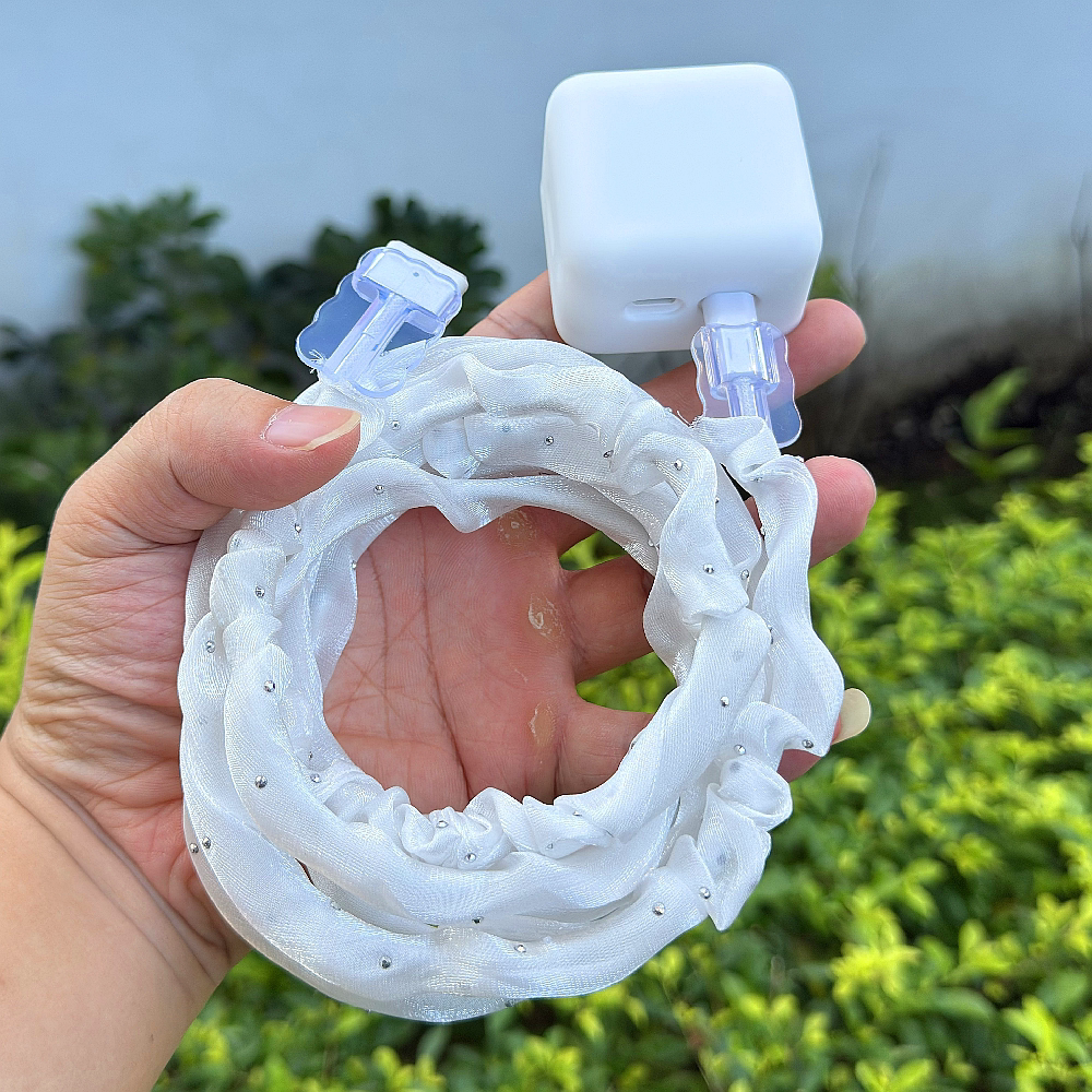 适用苹果35W 40W充电器MacBook Air M5 M4笔记本缠绕数据线保护套