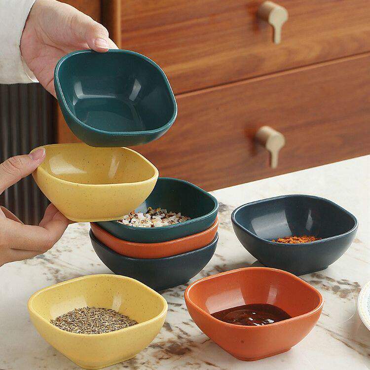 调味碟防摔耐高温火锅店精致调料碗家用塑料小吃碟火锅碟子蘸料碗