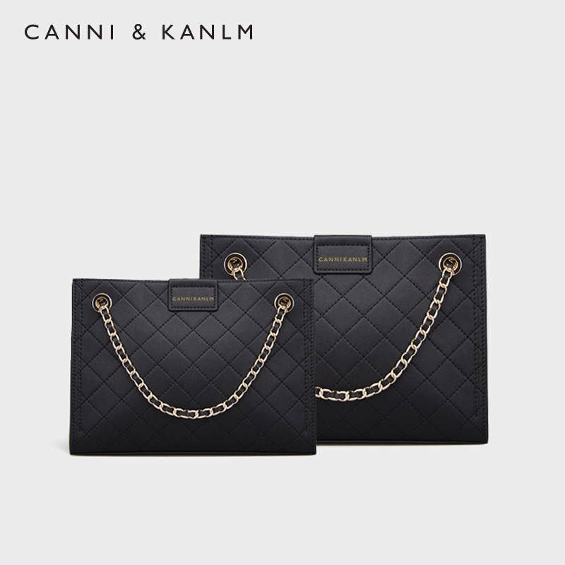 CANNIKANLM菱格链条托特包大容量