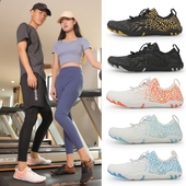 防滑瑜伽普拉提深蹲跑步机鞋 男女室内运动鞋 居家健身鞋 静音跳绳鞋