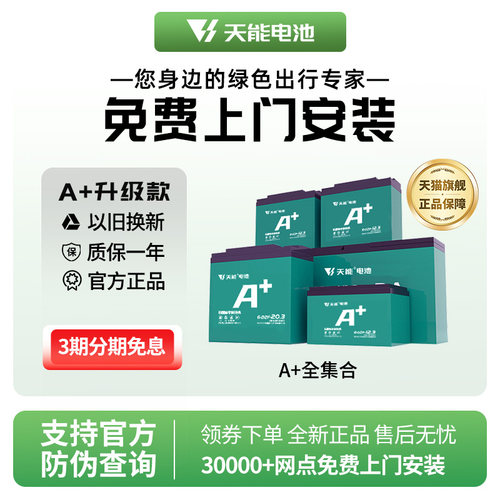 天能电池A+升级系列天能电池