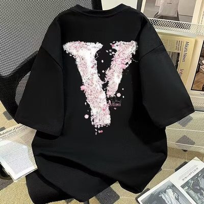美式复古重磅纯棉短袖T恤男女