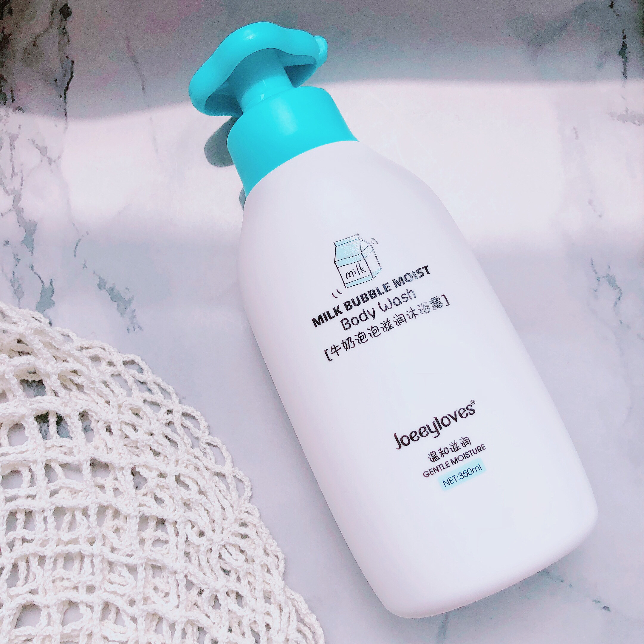 淡奶香yyds~乔怡爱牛奶泡泡滋润沐浴露嫩滑美肌温和洁净350ML