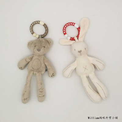 包邮英国毛绒兔子床绕娃娃