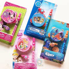 Детский бубен 卡通图案宝宝手拍鼓竖笛幼儿口哨子吹奏玩具奥尔夫乐器3件套装1+ OTHER