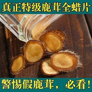 东北鹿茸片腊片干片正品 特级切片10g正宗长白山梅花鹿鹿茸全蜡片