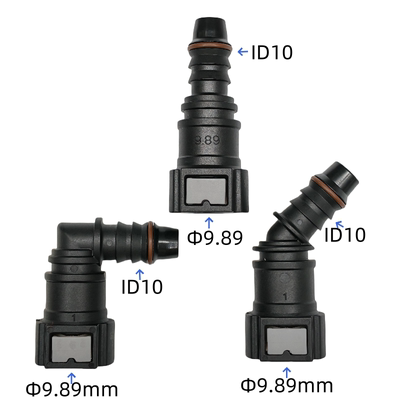 9.89-ID10 汽车进出燃油管路卡子燃油管路卡扣塑料快插弯接头锁扣