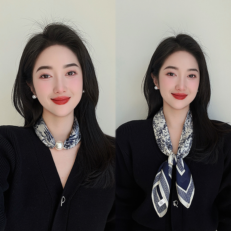 磁吸扣珍珠项链锁骨链小众设计