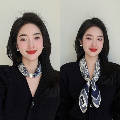 磁吸扣珍珠项链锁骨链小众设计