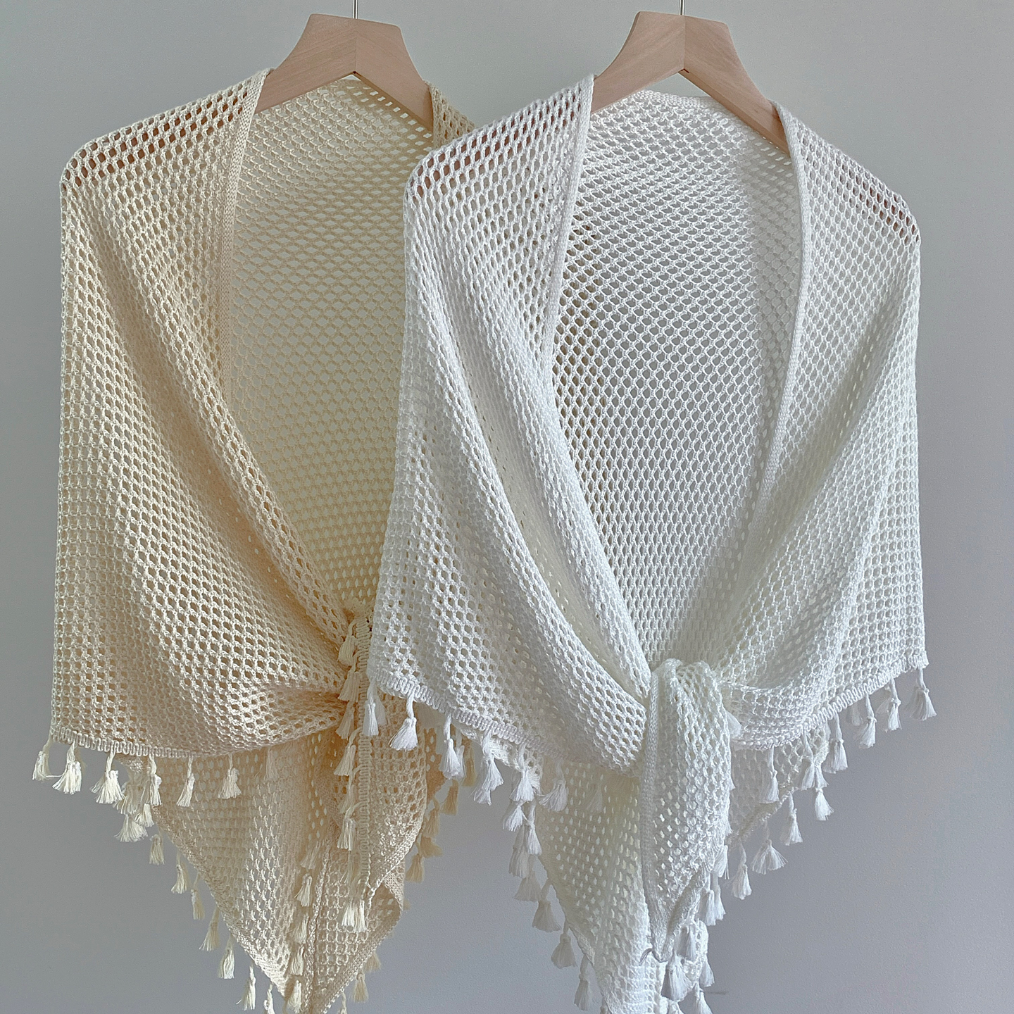 旗袍三角形披肩外搭高端流苏镂空