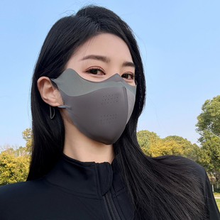 高颜值护眼角防晒口罩女防紫外线夏季 2025新款 透气3d立体遮阳面罩