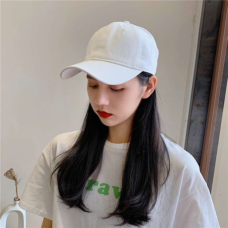 女ins鸭舌帽百搭纯色棒球帽帽子