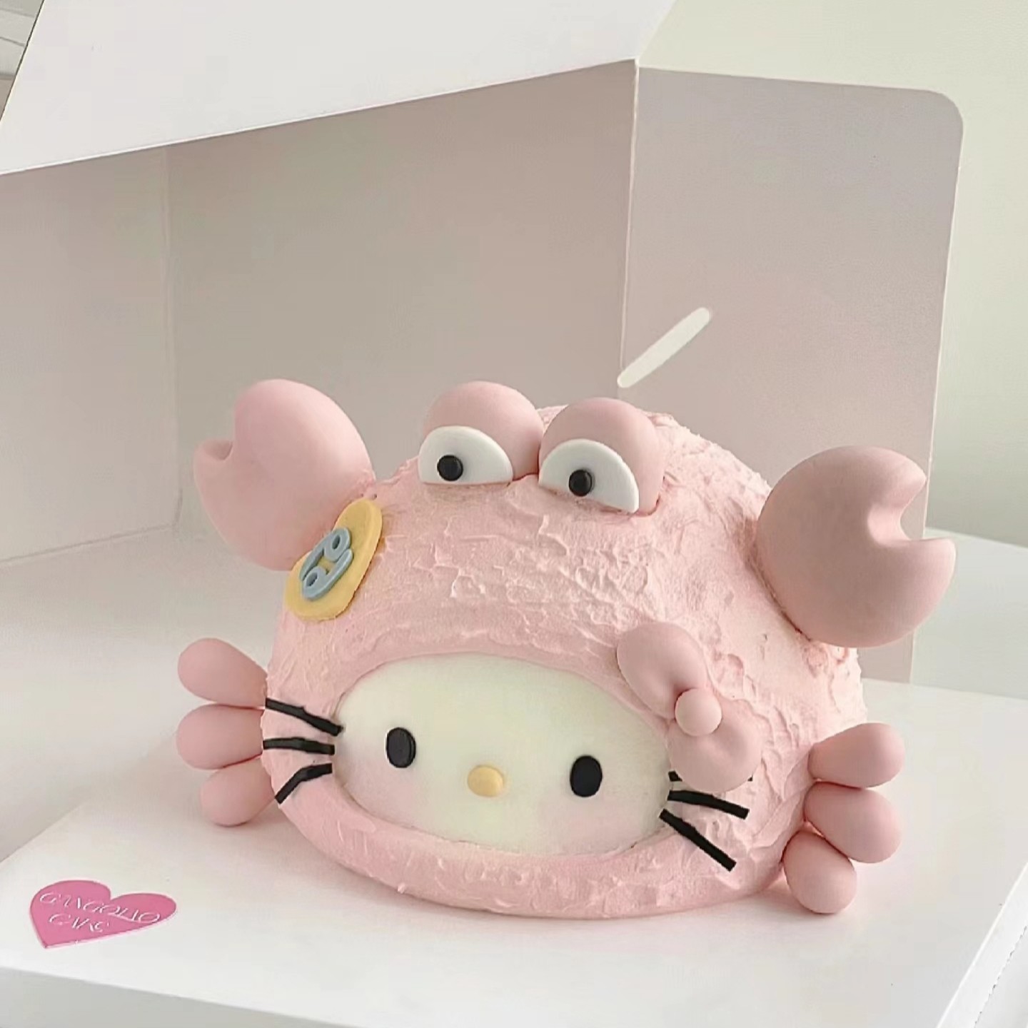 蛋糕模型KT猫生日蛋糕立体翻糖装饰摆件手工翻糖蛋糕配件样品