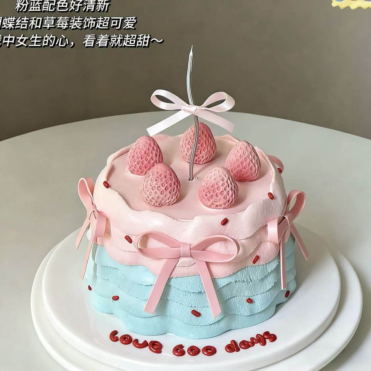 蛋糕模型仿真2026新款网红生日假样品模具摄影道具塑胶橱窗摆件