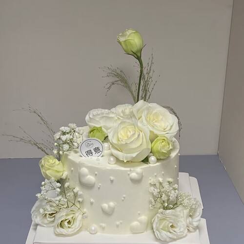 网红新款仿鲜花假生日蛋糕仿真蛋糕模型样品橱窗装饰