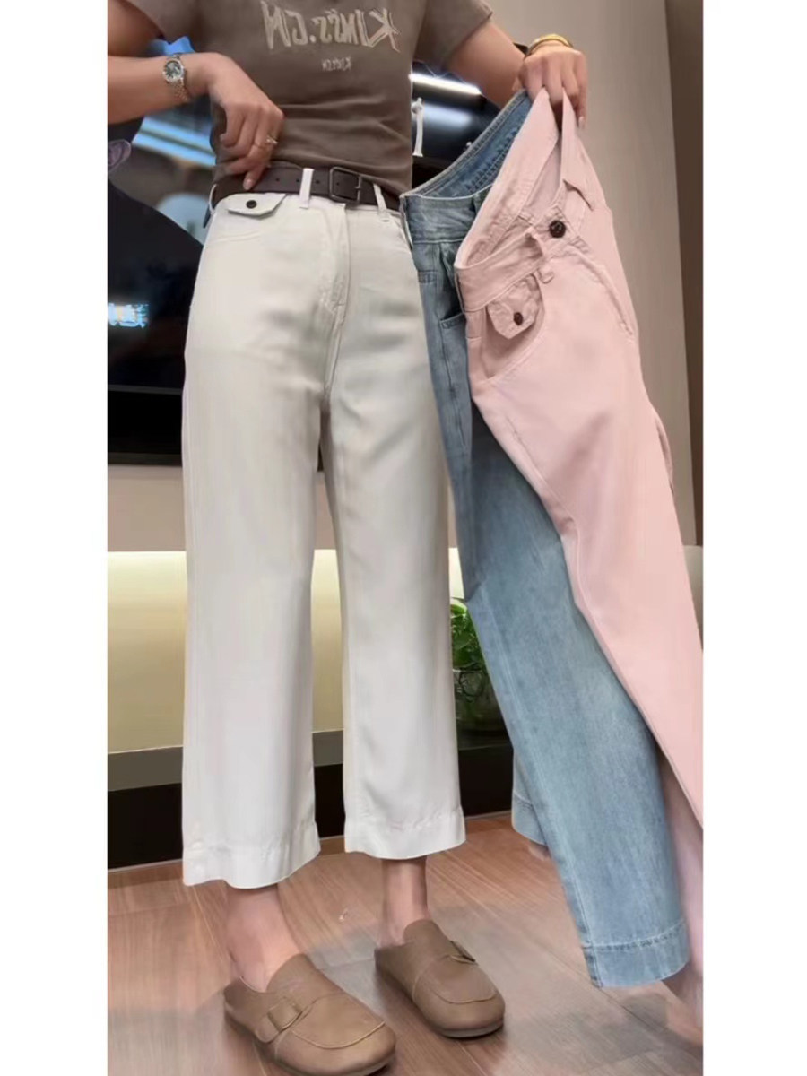 Plus ölçülü tencel cins şalvar, yay üçün nazik və rahat