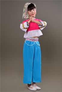 女舞蹈小小惠安女民族演出服闽南姑娘斗笠头巾海边姑娘草帽演出服