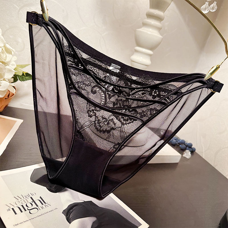 时尚绑带蕾丝内裤女性感