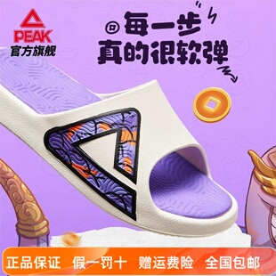匹克态极拖鞋男-七彩刺桐蛇鲤鲤拖鞋春季蛇年新年休闲凉拖沙滩鞋