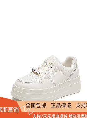 商场同款2026春新款厚奶酪小白鞋板鞋厚底运动休闲鞋女鞋A3832AM6