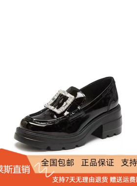 商场同款2026新款方糖爵士英伦风乐福鞋厚底小皮鞋女鞋EEZ07AA6