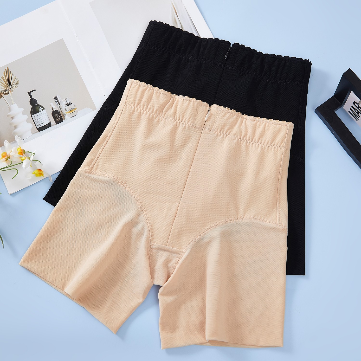 2025秋收小肚子提臀裤女强力中腰收腹裤夏薄款产后内裤无痕塑身裤