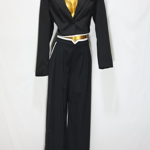 气质修身 N性感短西装 飞成家杂款 显瘦套装 时尚 休闲裤 45期 女装