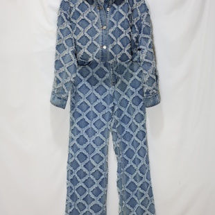 时尚 套装 气质修身 N显瘦牛仔外套休闲裤 45期 性感F 飞成家女装