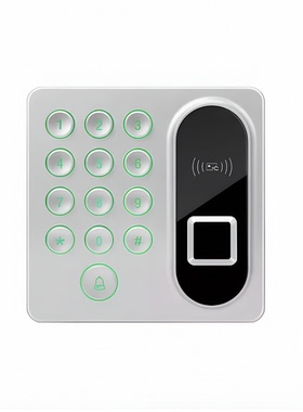 Zkteco熵基X9白色半导体指纹机ID卡开门单机版密码门禁基外接门铃